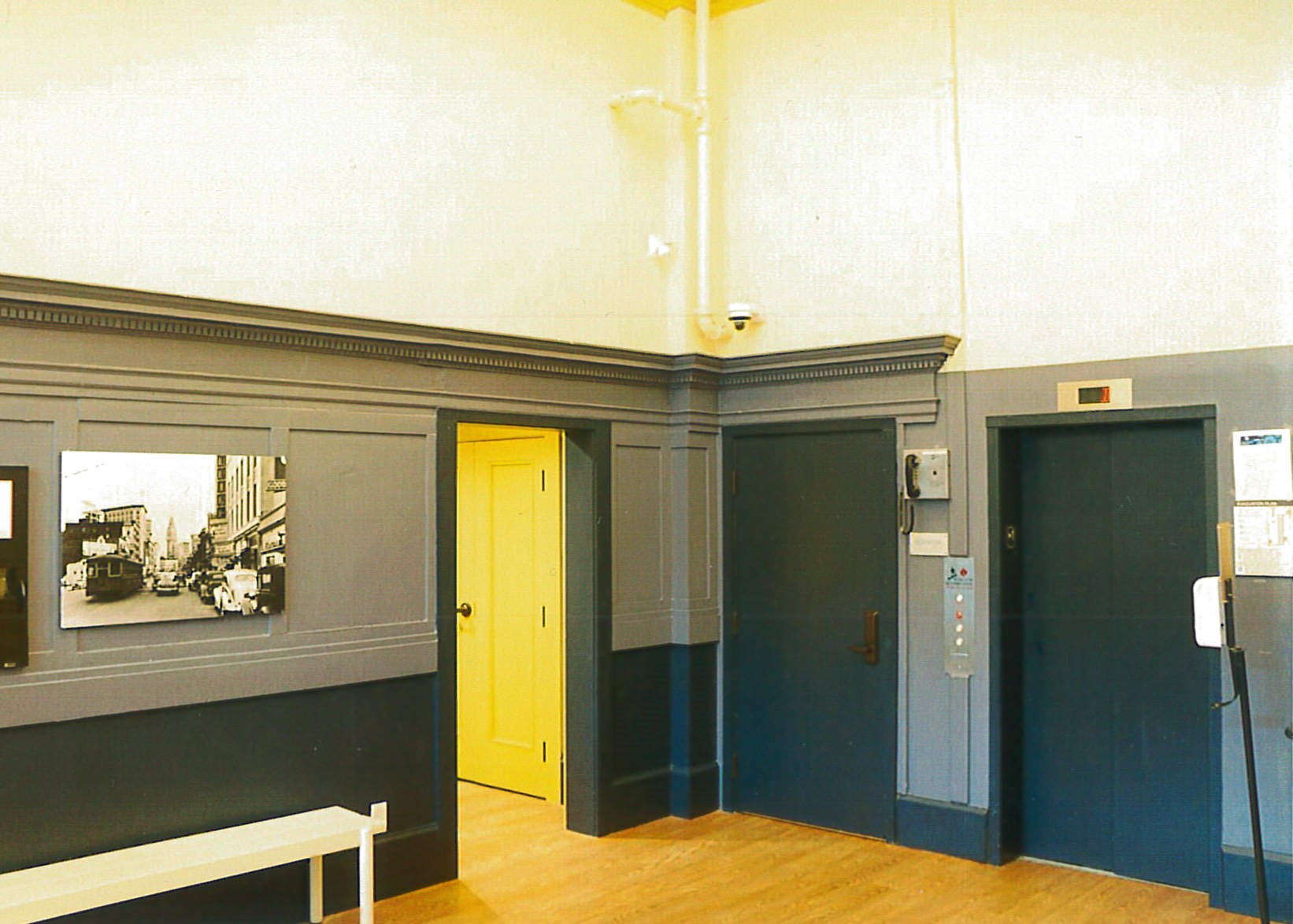 After Hotel Menlo, front desk area turned office